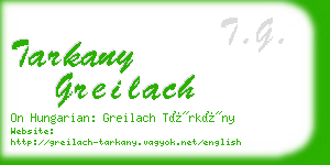 tarkany greilach business card